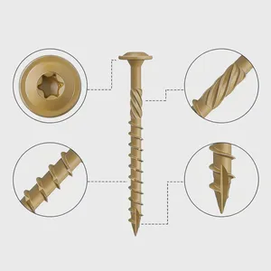 Chipboard Screw PZ Drive Dacromet Coated Full Thread Stainless Steel 316 High Torque for Hardwood Full Sizes Available thumbnail-3