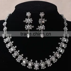 Newest Trendy Cheap Wedding Necklace And Earrings Set Special Bridal Jewelry Sets thumbnail-2