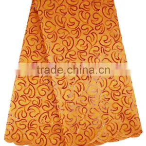 Cheap Custom 2014 African Organza Lace Fabric MOG0194 thumbnail-2