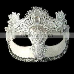 Plastic Silver Mask With Rhinestone thumbnail-1