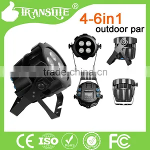 Hot Sale Outdoor Waterproof 4pcs 6 In1 RGBWA+UV IP65 LED Par Light thumbnail-4