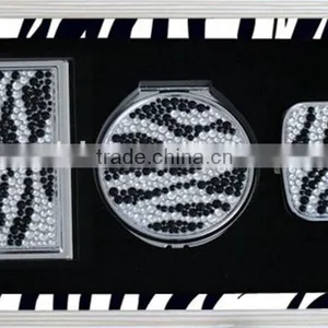 Bling Mirror Crystal Metal Bussiness Card Holder Pill Box Customized Design thumbnail-1