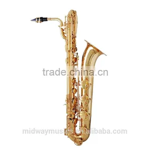 MBS-500 Gold Lacquer Baritone Saxophone From China Supplier thumbnail-1
