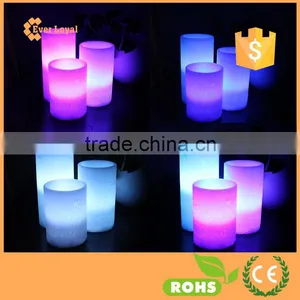 3 x Flameless Real Wax Automatic Color Changing Candles Unscented LED Mood Light thumbnail-1
