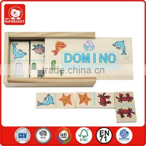 Clastic China Factory Toys 28 Pcs Fancy Toy in Storage Wood Box Enlightenment Early Education Children Domino Game thumbnail-2