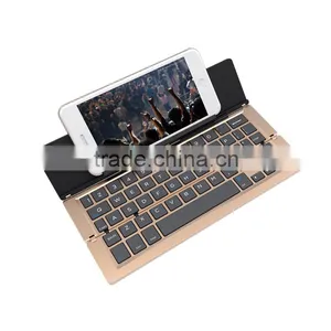 2015 Hot Seller Universal Ultra-slim Folding Bluetooth Aluminum Keyboard for All Tablets and Smart Phones thumbnail-1