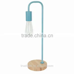 Hot Saled Metal E27*1 Table Lamp,wooden Single Desk Lamp thumbnail-1