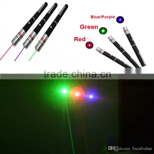 Powerful 5mW 532nm 650nm 405nm 455nm Green Blue Purple Red Light Lights Beam Laser Pointer Pen Pens Pointers Lasers thumbnail-1