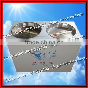 Double Round Pot Fried Ice Machine thumbnail-1