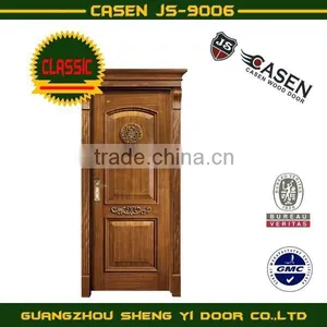 Carved Wood Door Classic Wooden Door thumbnail-1