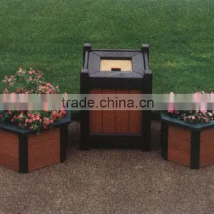 Recycled Eco Friendly Material Wpc Flower Pot thumbnail-1