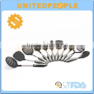 Rubber and Stainless Steel Handle 11 Piece Nylon Non-Stick Utensil Set thumbnail-1