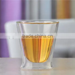 High Quality Borosilicate Clear Double Art Tea Cup thumbnail-1