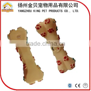 China Supplier Delicated Portable Dog Training Toy Squeaky Rubber Bone thumbnail-2