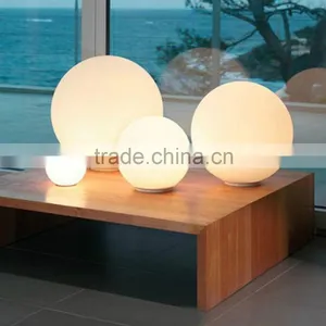 Decorative Hand Knitting Cover Glass Bedside Table Lamp With White Glass Lamp Shade thumbnail-1