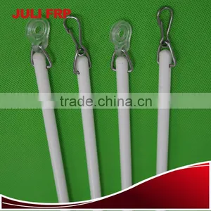 9.5mm od With 36 " Length Pure White Fiberglass Baton for Curtain thumbnail-1