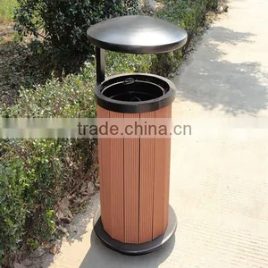 Outdoor WPC Dustbin--Wood Plastic Composite thumbnail-1