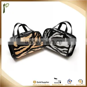 Popwide Hot Sale Sexy Leopard PVC Easy Carry Foldable Travel Handbag thumbnail-1