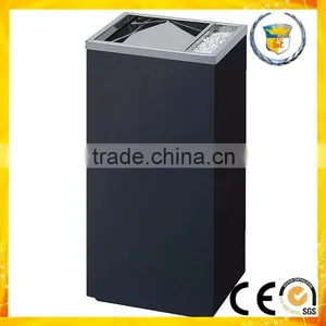 Hospital Elevator Corridor Cleaning Tools Swing Cover Dustbin With Ashtray thumbnail-2