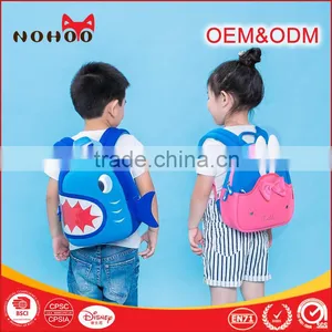 Kawaii Pink Rabbit Neoprene Waterproof Mini Kids School Bag Backpack Bags For Baby Girls thumbnail-1