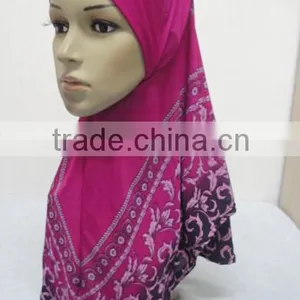 H294 Latest Muslim Hijab With Beautiful Prints,muslim Scarf thumbnail-5