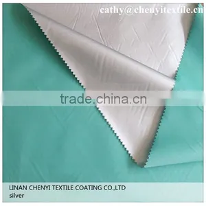 High Quality 100% Polyester Silver Coated Fabric thumbnail-5
