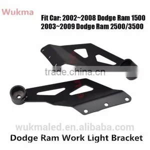 Pair Dodge RAM 1500 2500 3500 50" Straight LED Work Light Bar Roof Mount Brackets thumbnail-1