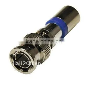 RG6U Male BNC Compression Connector Blue thumbnail-1