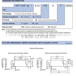 Hongfa Relays HF115F-Q-006-1H Coil Voltage 6VDC a Normally Open 18A Vertical Structure thumbnail-3