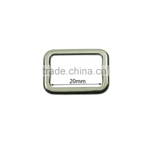 Nickel Plated Small Zinc Alloy Triglide Slides 20mm Strap Slides thumbnail-1