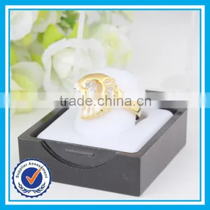 Cheap Price Peacock Design Ring Fashion Crystal Gold Peacock Ring thumbnail-5