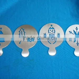 High Quality Stainless Steel Christmas Coffee Stencils thumbnail-5