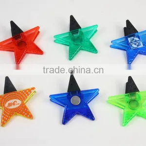 Plastic Star Shape Magnetic Clip, Plastic Power Clip, Promotional Magnetic Power Clip, PTMC029 thumbnail-1
