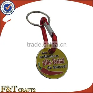 Supermarket Cart Pound Trolley Token Coin Keyring With Custom Printing Logo thumbnail-3