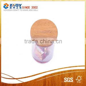 Bamboo Wooden Lids Candle Jars Wooden Lids thumbnail-1