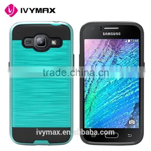Newest Metal Brushed Texture Impact Resistant Heavy Duty Hybrid Dual Layer Shockproof Protective Cover Shell for Samsung J2 2016 thumbnail-3