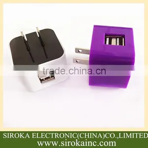 OEM/ODM Service 5V 3.1A US Folding Plug Dual Usb Wall Charger Flat Home Wall Charger for Samsung HTC thumbnail-4