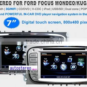 7 Inch Car GPS Navigation for Ford FocusKuga Mondeo S-max Galaxy Car SAT NAV CAR Autoradio DVD Player thumbnail-1