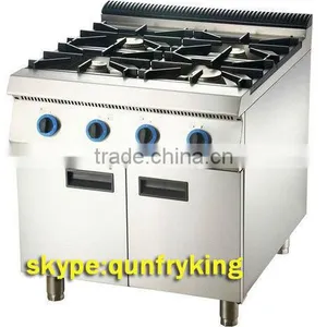 Heavy Duty 36in Stainless Steel Gas Range With 4-burner & Oven Combination Cooking Equipment thumbnail-1