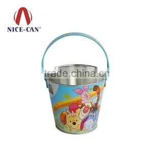 Hot Sale Small Attractive Tin Buckets, Made Of Tinplate thumbnail-1