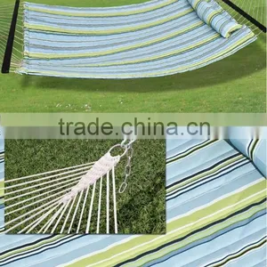 Hammock Quilted Fabric With Pillow Double Size Spreader Bar Heavy Duty New thumbnail-1