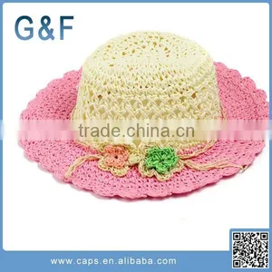 Plain Baby Girl Wholesale Straw Hats thumbnail-6