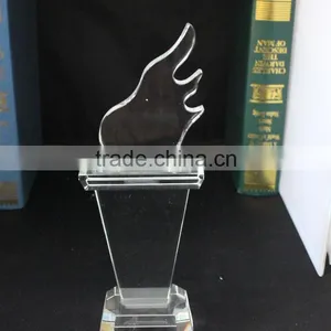 Cheap Transparent Flame Speacial Crystal Trophy thumbnail-5