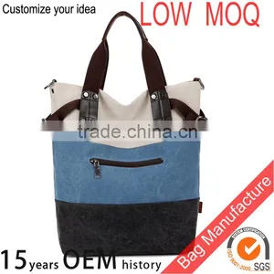 Factory Messenger Shoulder Bag With Stripe / Canvas Hand Bag thumbnail-3