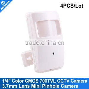 700TVL 1/4" Color CMOS 3.7mm Lens Mini Indoor/Outdoor Security CCTV Camera 4pcs/lot Quality Choice thumbnail-1