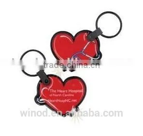 Gift Item PVC Mini Cute Led Flash Light Keychain thumbnail-1