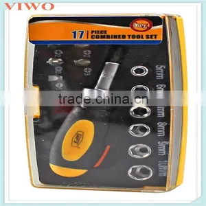 17pcs Ratchet Screwdriver Set thumbnail-1