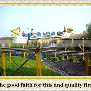 2016 Hot Sale Theme Park Plastic Wheels Slide Dragon Coaster Rides thumbnail-3