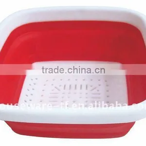 Folding Colander With Handle Steel Folding Colander thumbnail-1