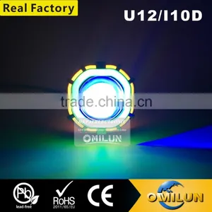 Factory Direct Double Angel Eye Projector Lens for Motorcycle Headlight thumbnail-1